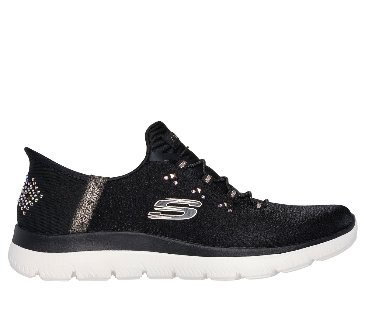 Skechers Slip-ins ブラック Skechers Women's Slip-Ins GO WALK 7 City Lights Sneaker