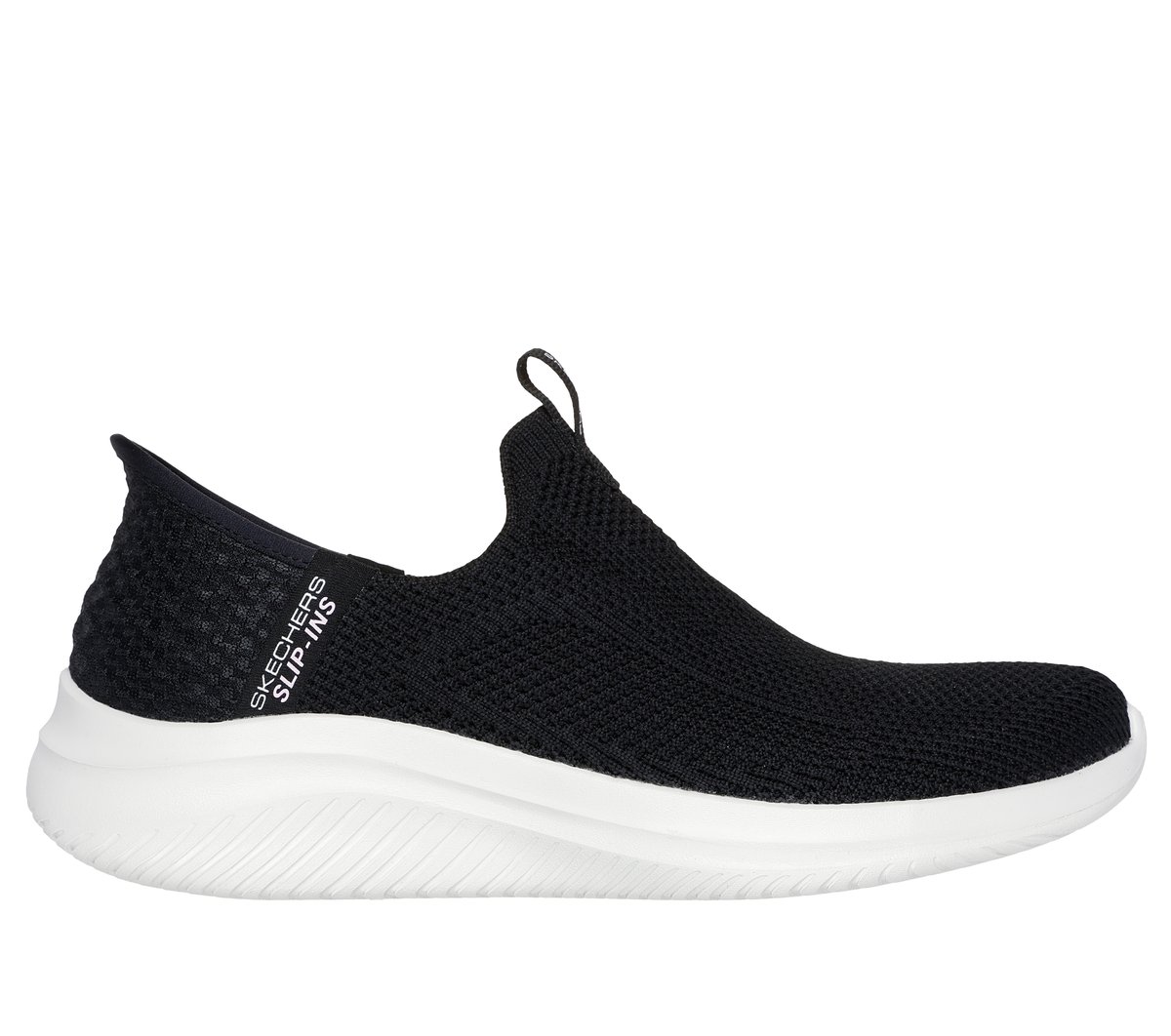 Skechers Damen Slip-ins: Ultra Flex 3.0 - Easy Win Sneaker in Schwarz, Größe 41, Vegan, Waschmaschinenfest