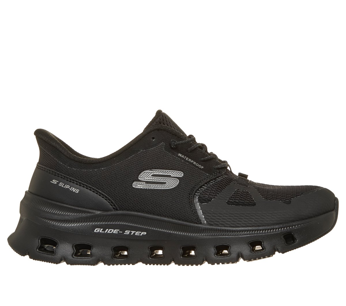 Skechers Dames Slip-ins Waterproof: Glide-Step Pro - Soft Mist CM Taupe, Maat 35, Vegan, Medium