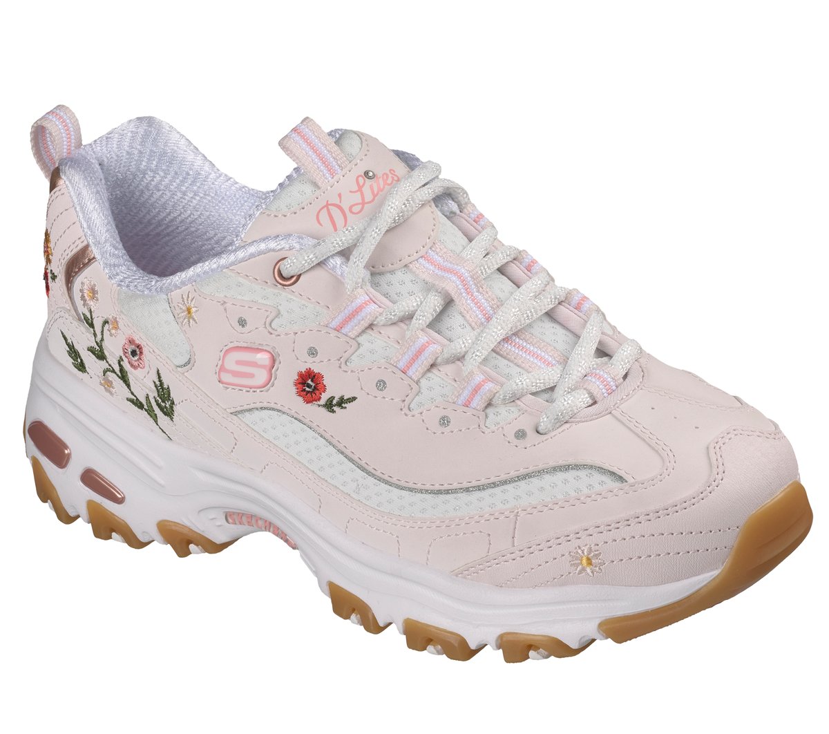 日本未発売/残りわずか】Skechers D'Lites デイジー 24cm春 D'Lites - Spring Bloom