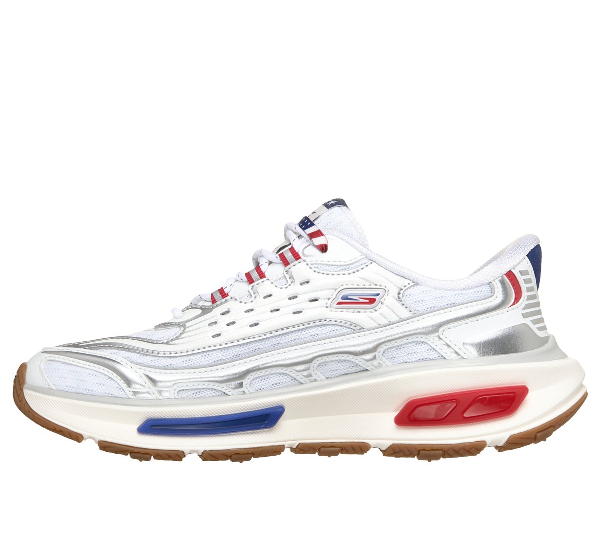 Skechers Slip-ins: Arch Fit D'Lites 330 - Star Line - WHITE / NAVY