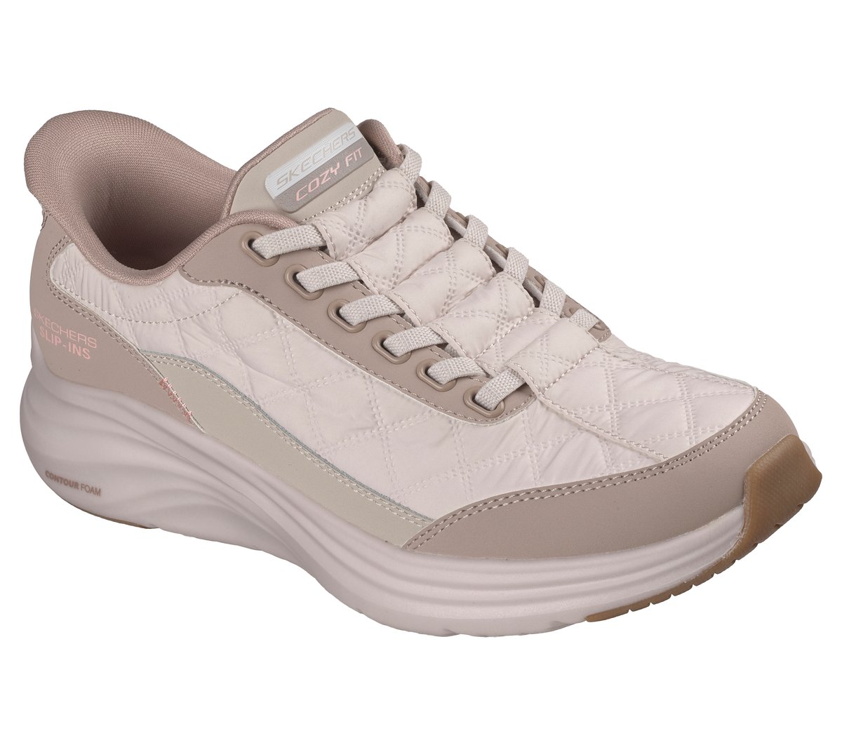 Skechers Slip-ins: Contour Foam - Cozy Fit Soft Legacy - NATURAL