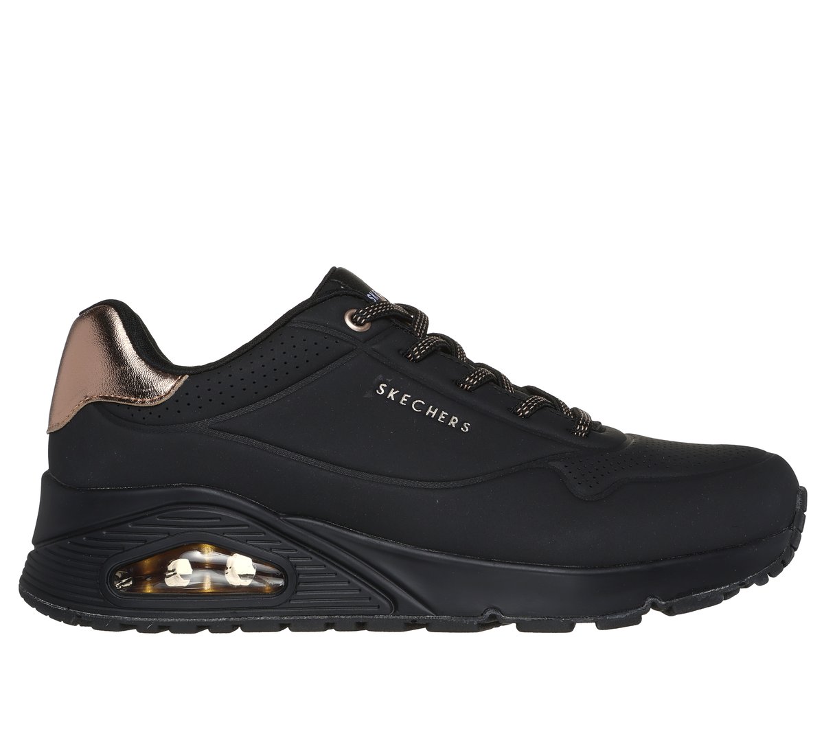 Skechers kobiety UNO - Shimmer Away w Czarny, Rozmiar 39 Sneakersy