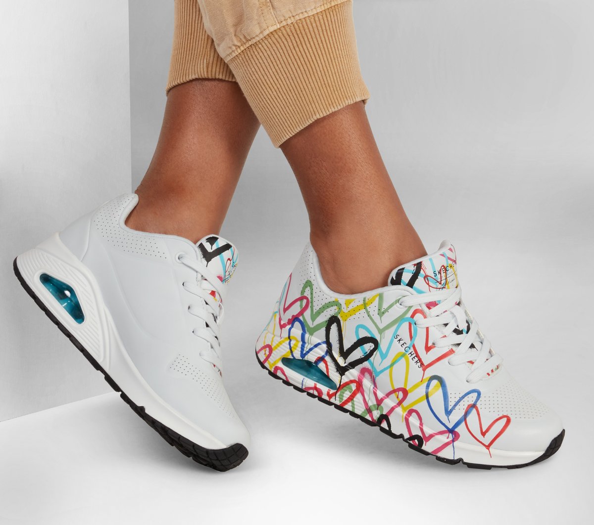 ♡か♡ Sneakersy Skechers Uno Rugged 183048 Czarny | eobuwie.com.pl