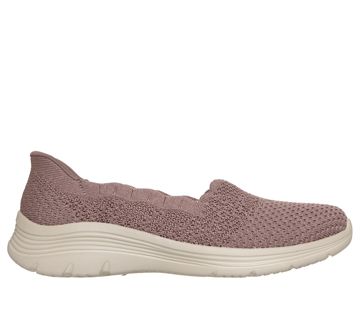 Skechers Dames Slip-ins: Bedford - Autumn Views CM Mauve, Maat 35, Vegan, Mag in de wasmachine, Medium