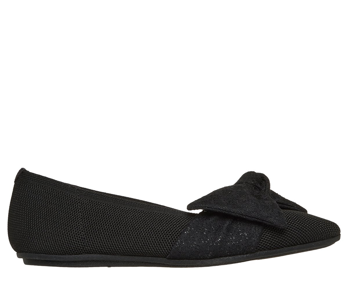 Skechers Dames Cleo Point - A Touch Of Lace CM Zwart, Maat 35, Vegan, Mag in de wasmachine, Medium