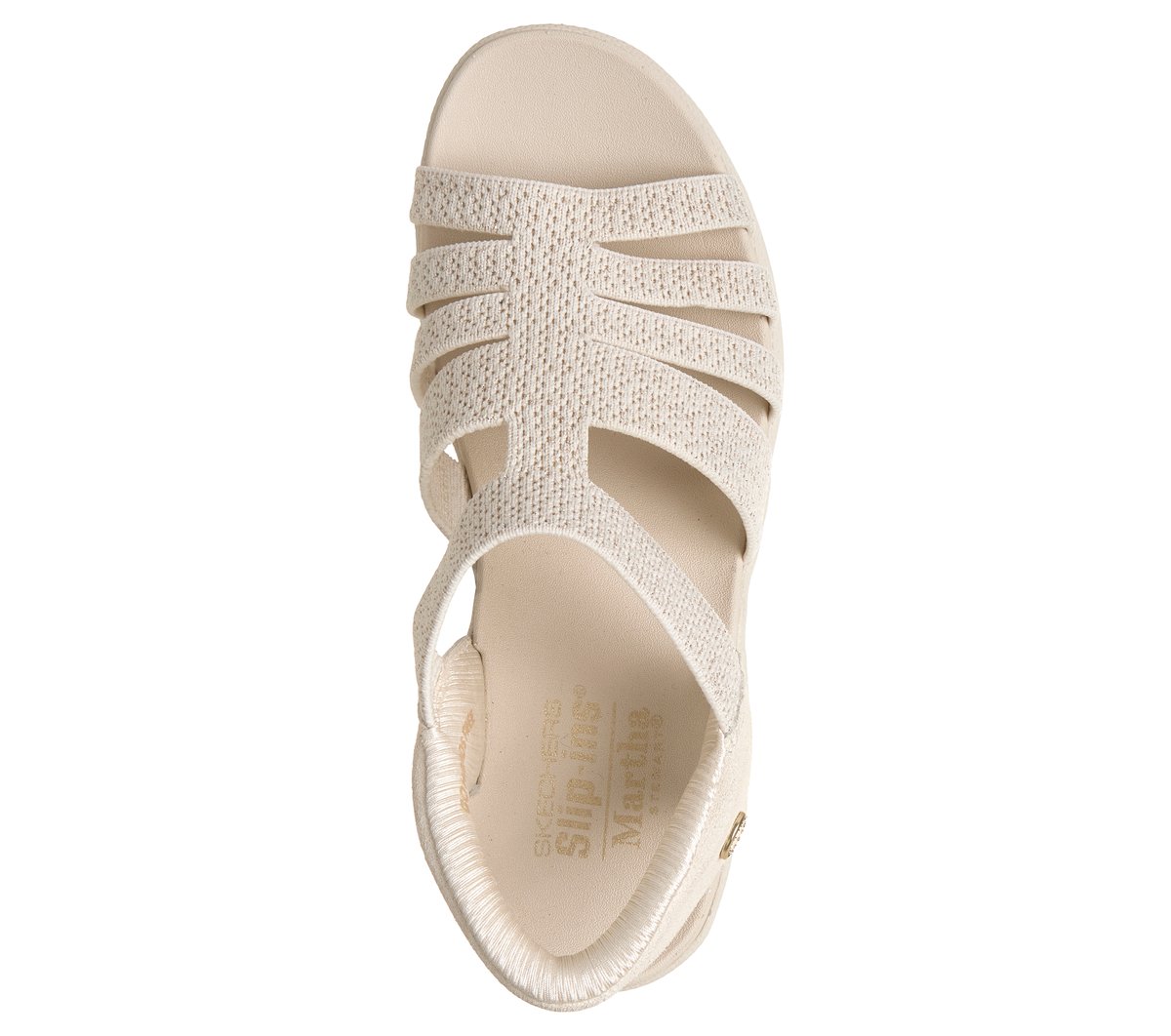 Skechers アイボリー メッシュサンダル Skechers Slip-ins Martha Stewart: Parallel Lite - Tasteful