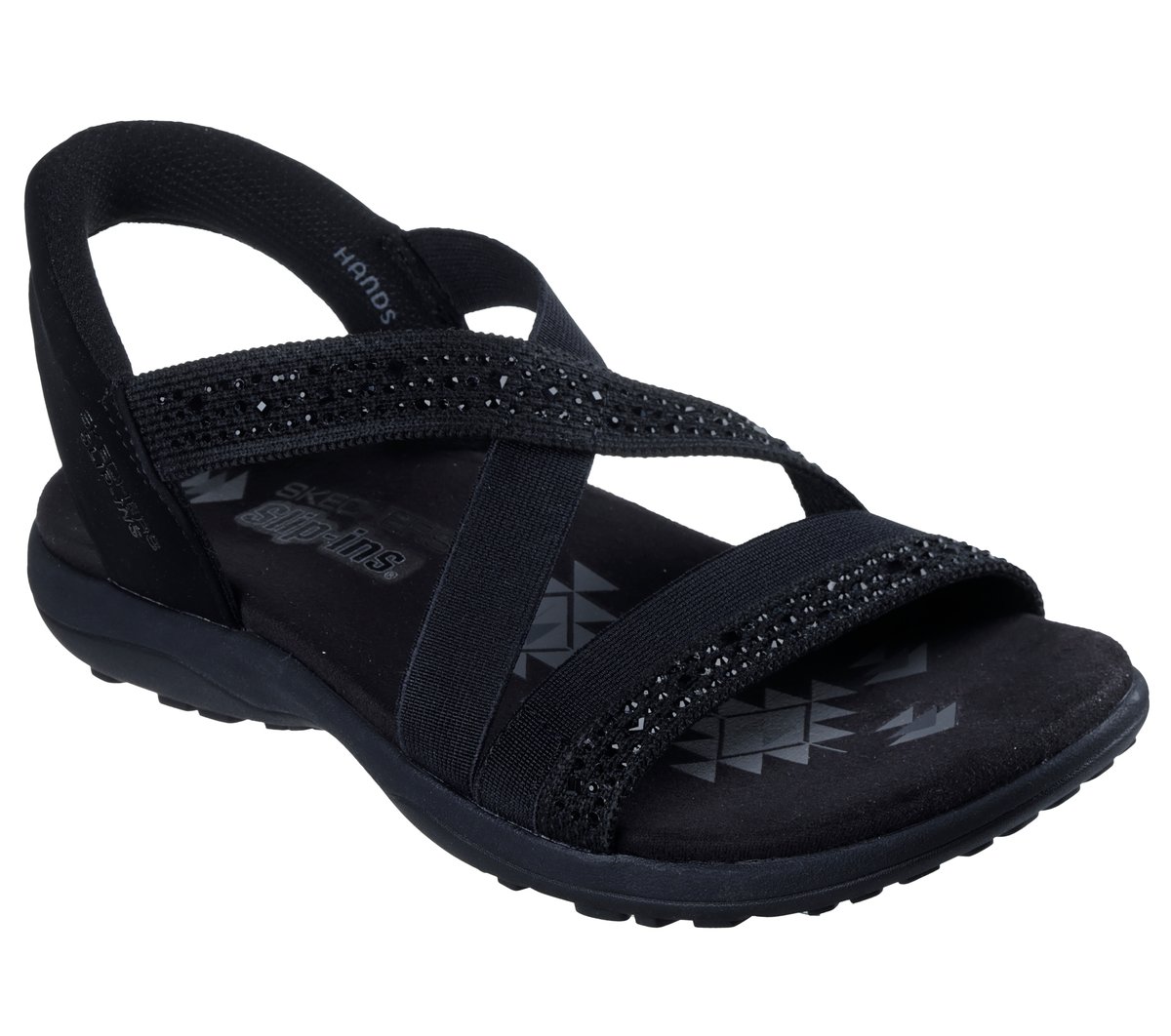 スケッチャーズ/REGGAE SLIM/Slip-Ins Skechers Slip-ins: Reggae Slim - Summer Sparkle - BLACK