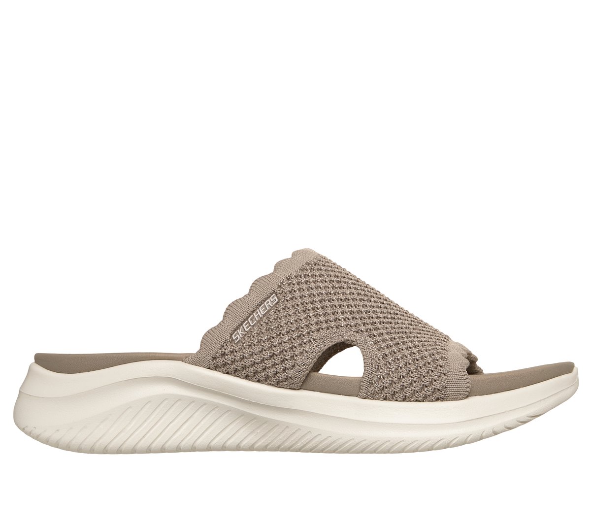 Skechers Ultra Flex 3.0 Sandálias - Bring It em Taupe, Tamanho 42, Vegan, Lavável à máquina