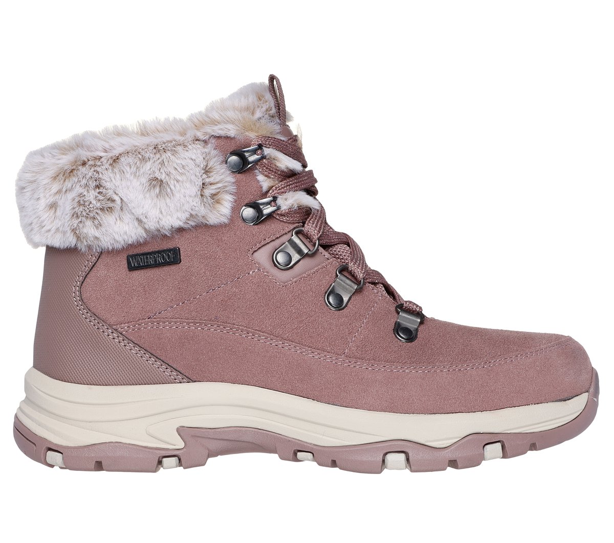 Skechers Waterproof: Trego - Snow Worries Stiefel Shoes in Mauve, Größe 41