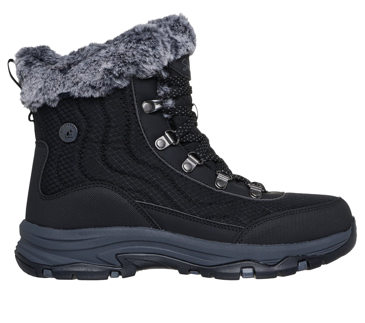 Skechers Waterproof Relaxed Fit: Trego - Stormie Stiefel Shoes in Grau, Größe 41