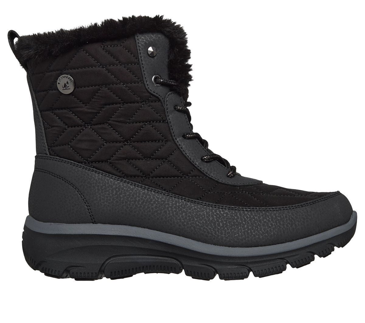 Skechers kobiety Waterproof Relaxed Fit: Easy Going - Frostine w Czarny, Rozmiar 41 Buty