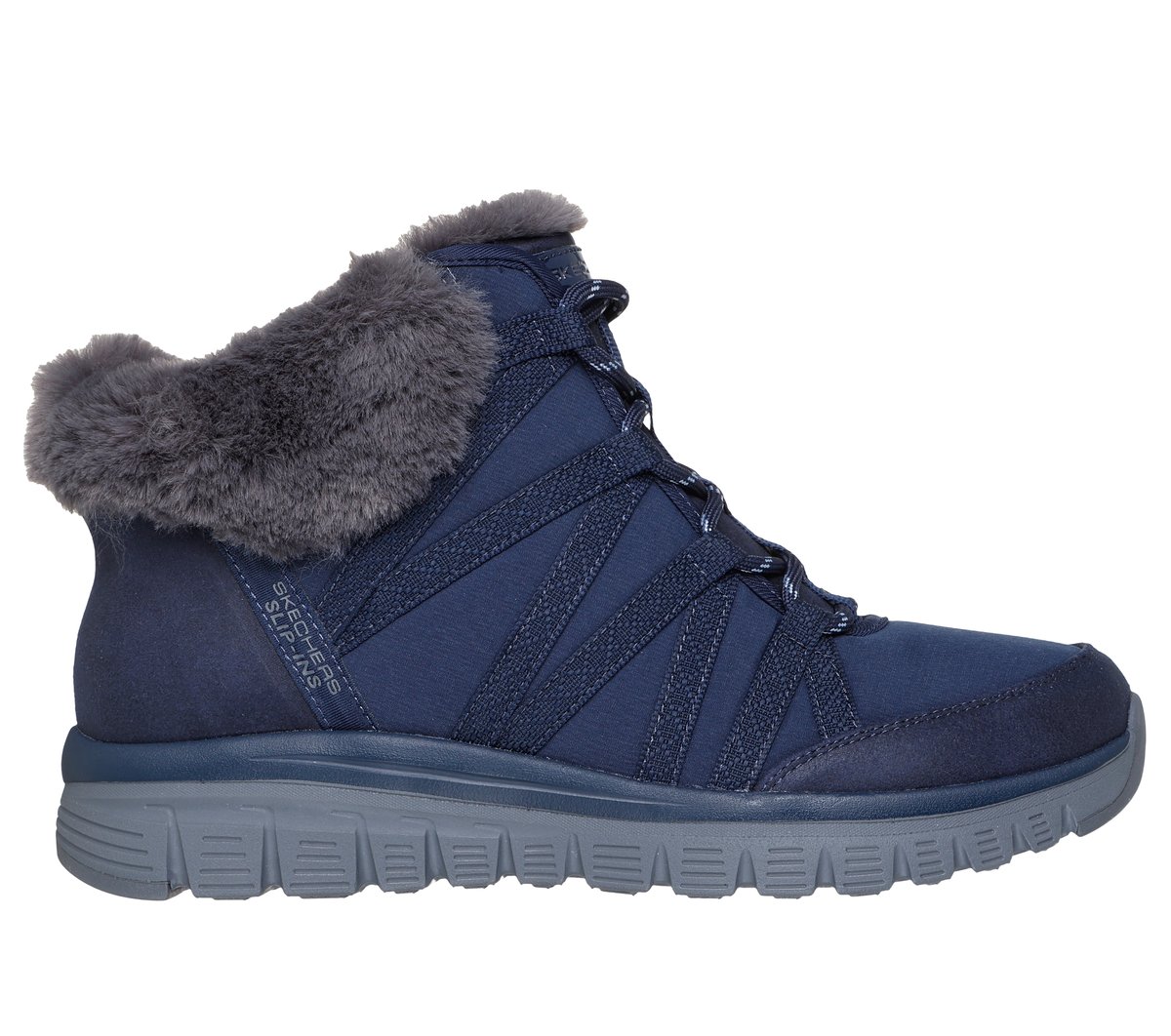 Skechers Dames Slip-ins: Graceful - Cozy Strolls CM Marine, Maat 35, Vegan, Medium