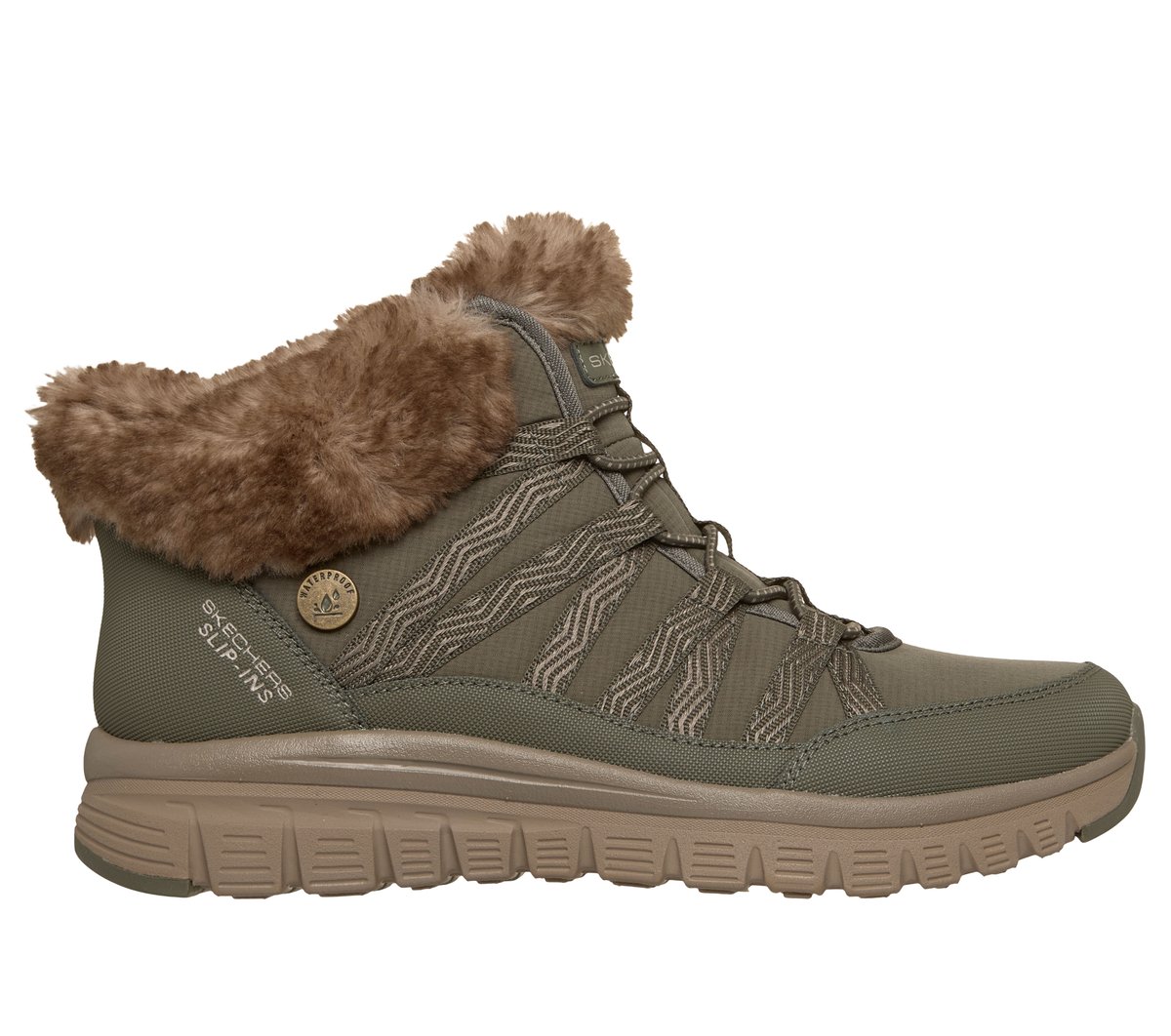 Skechers Slip-ins Waterproof: Graceful - Misty Strolls Sneaker in Schwarz, Größe 41