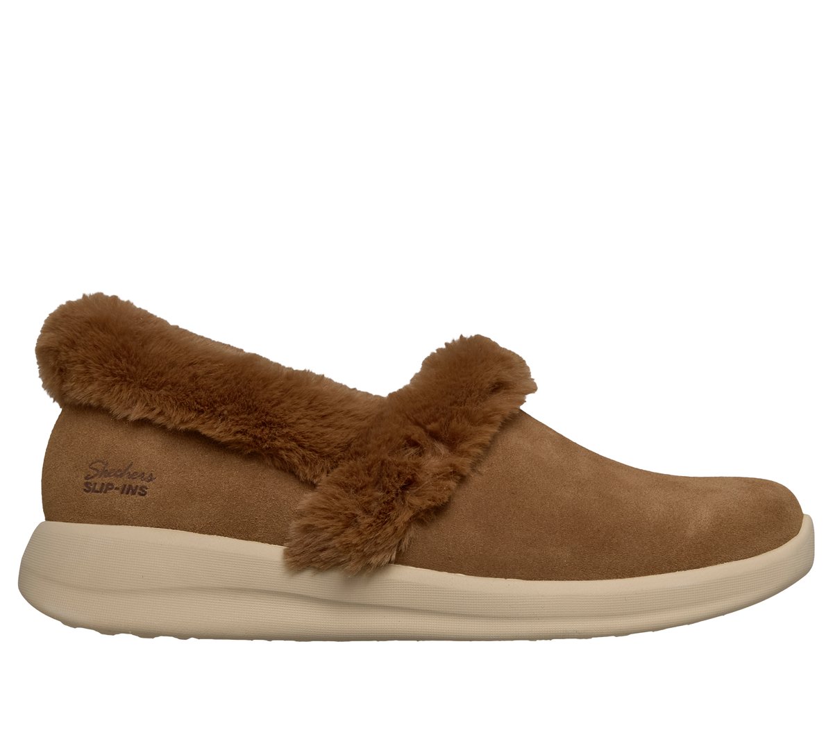 Skechers Dames Slip-ins: Cozy Escape - Snowy Bliss CM Kastanje, Maat 35, Medium