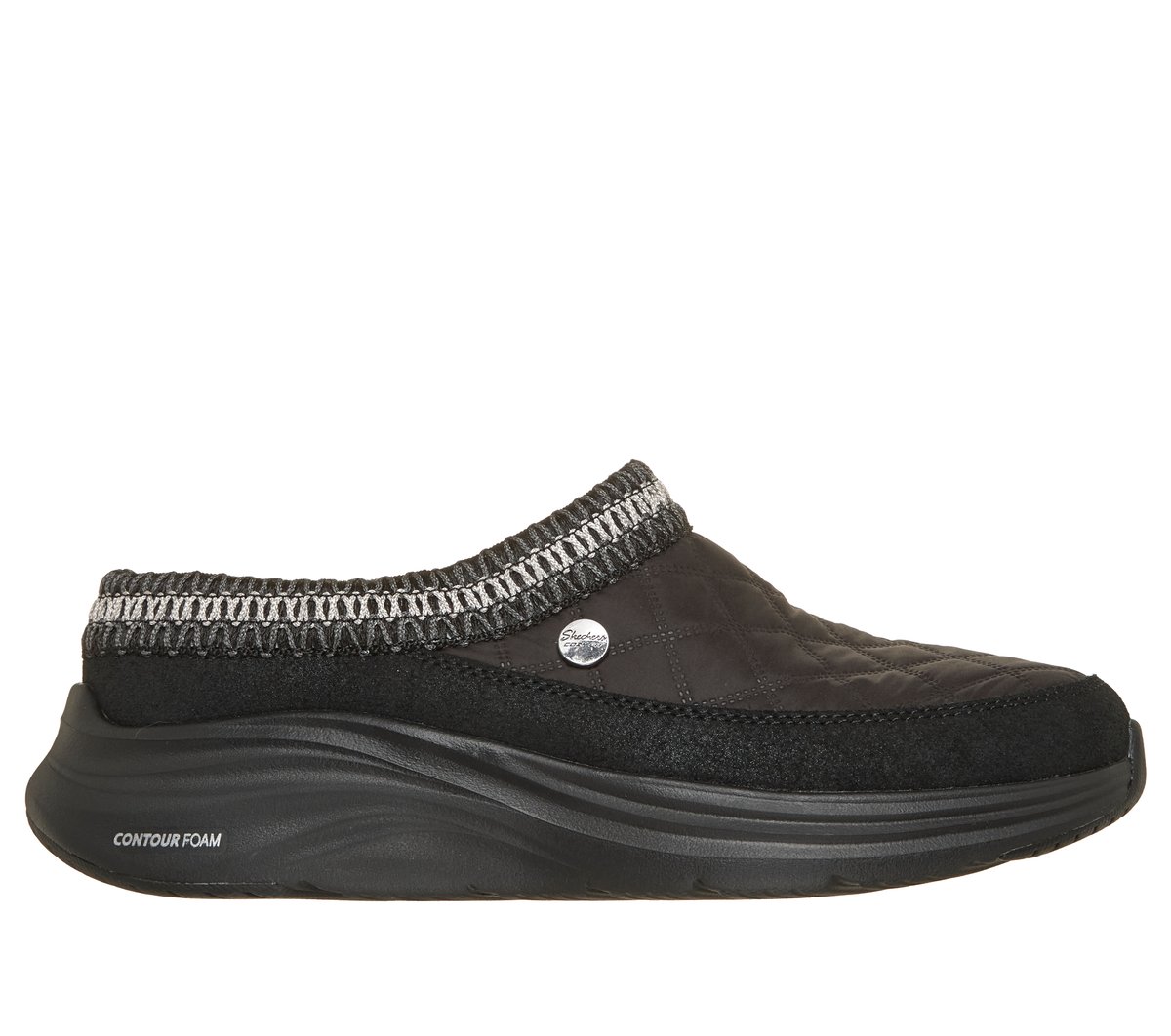 Skechers Damen Contour Foam Stiefel - Cozy Fit Cascade in Schwarz, Größe 41