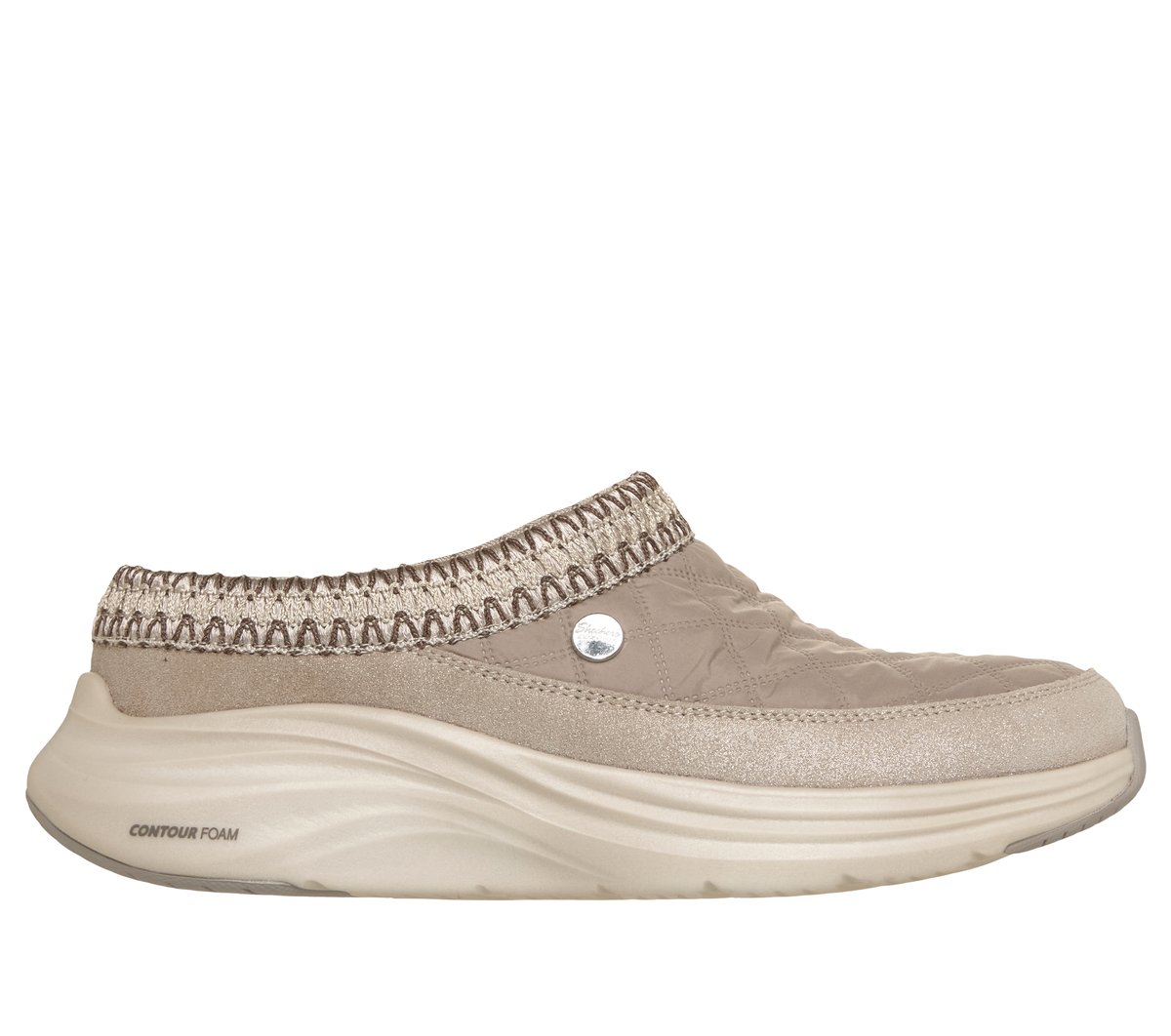 Skechers Dames Contour Foam Boot - Cozy Fit Cascade CM Taupe, Maat 35, Medium