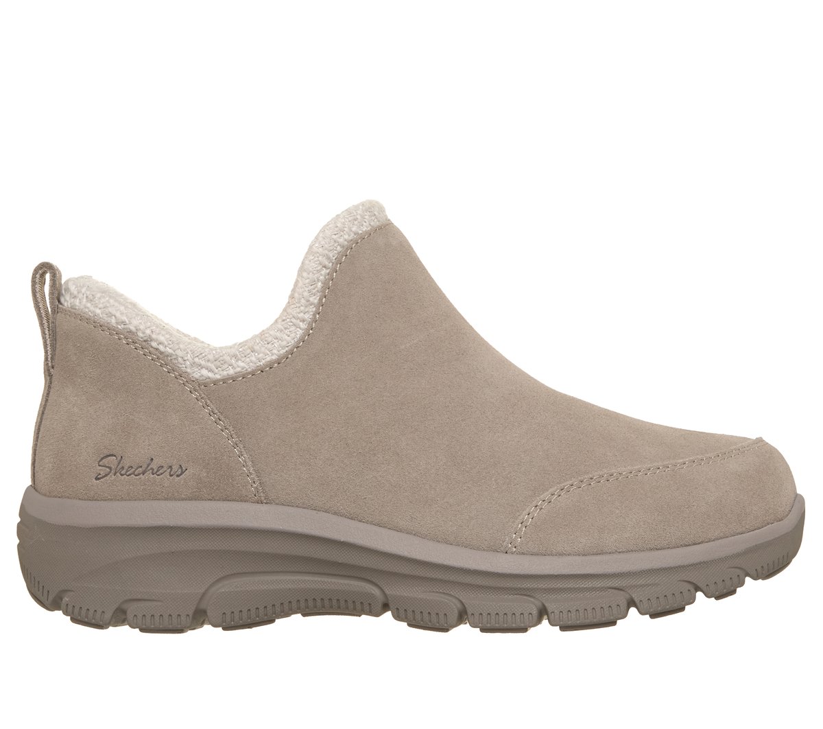 Skechers Dames Relaxed Fit: Easy Going - Sweet Behavior CM Taupe, Maat 35 Wide