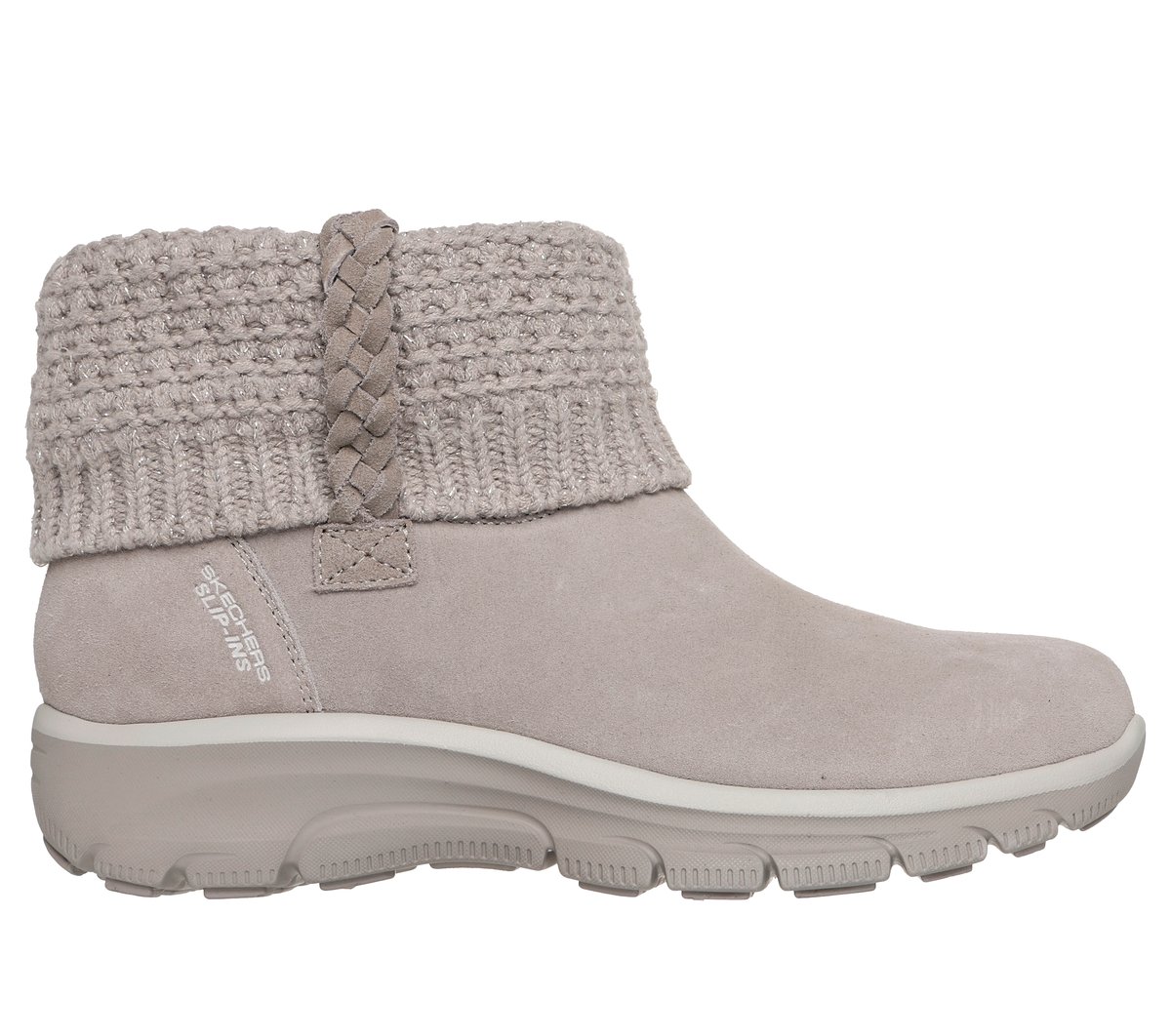 Skechers Dames Slip-ins Relaxed Fit: Easy Going - Cozy Lovin' CM Taupe, Maat 35, Medium