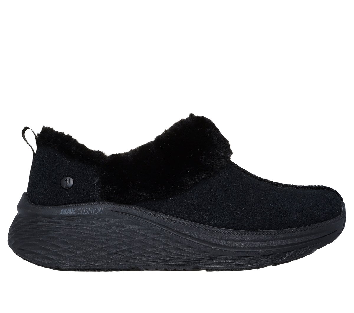 Skechers Max Cushioning Elite 2.0 - Snowy Summit Slipper in Schwarz, Größe 42
