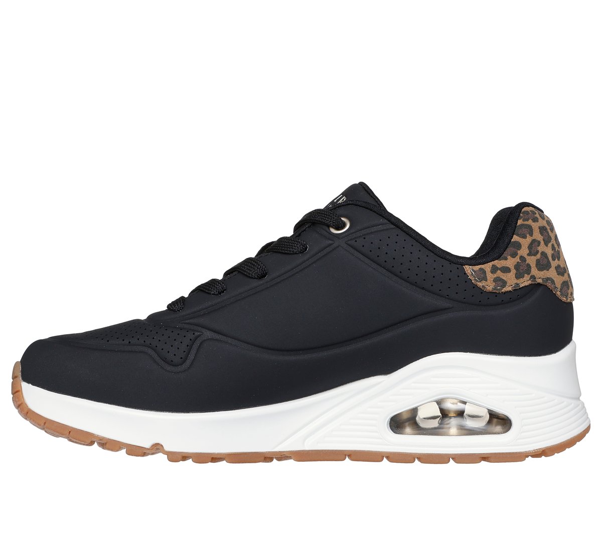 (取寄) スケッチャーズ レディース ウノ - ジャングル ナイト SKECHERS women Uno - Jungle Nite White/Leopard UNO - Jungle Nite