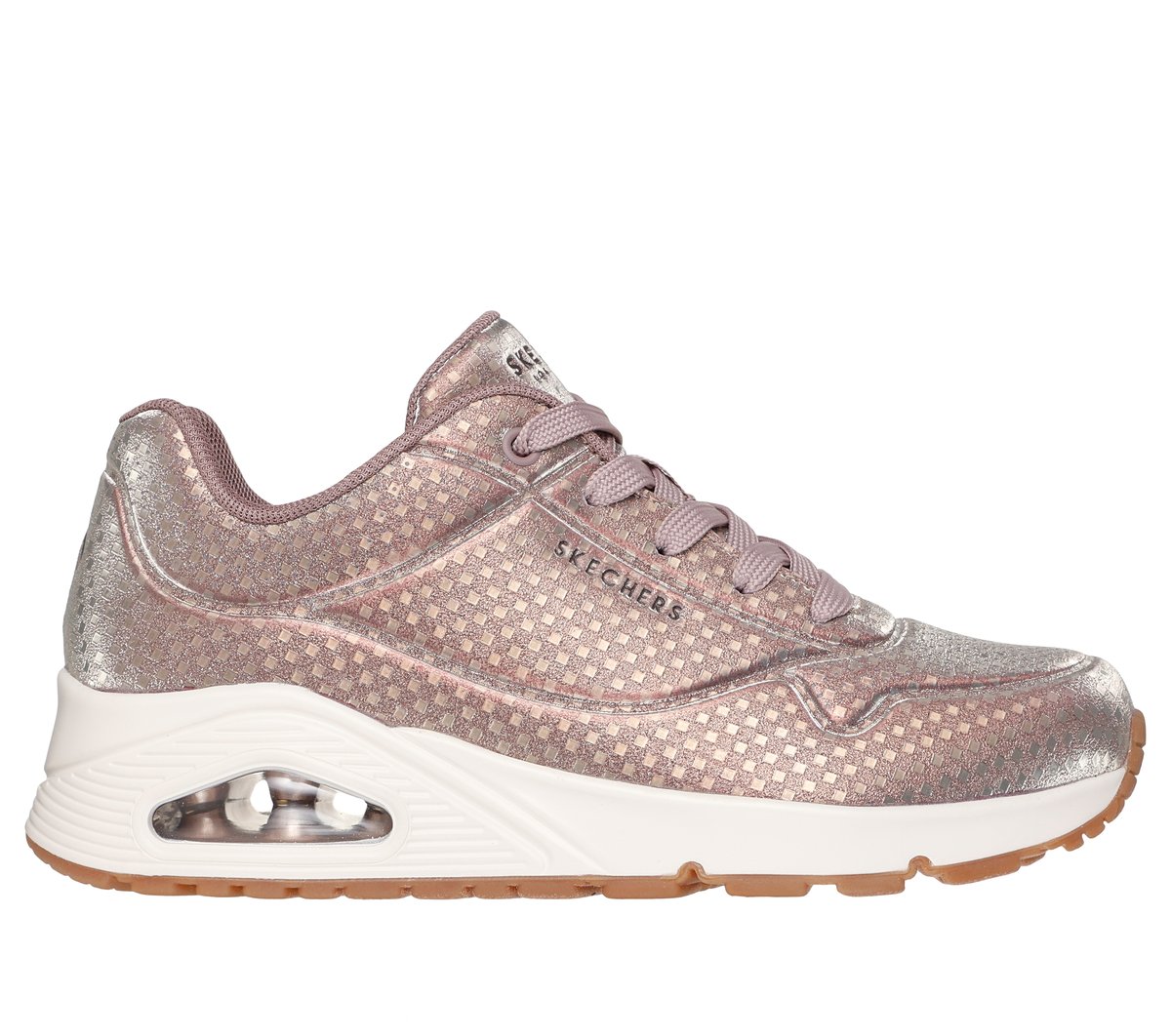 Skechers kobiety UNO - Disco Nite w Rozowe Zloto, Rozmiar 36.5, Vegan Sneakersy