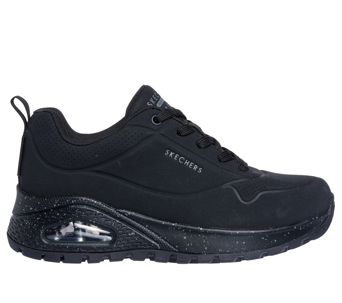 Skechers Damen Waterproof: UNO Rugged - Spotted Terrain Sneaker in Schwarz, Größe 41