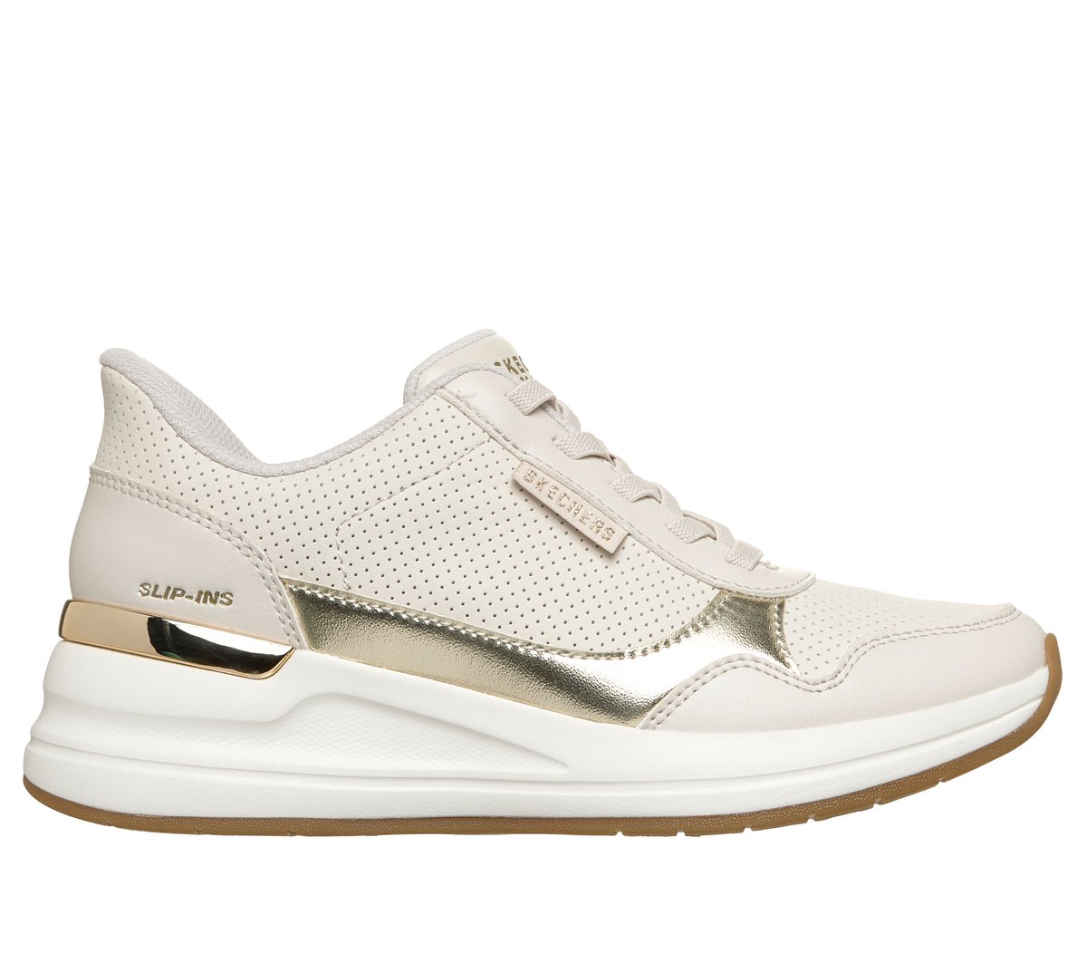 Skechers Slip-ins: Billion 2 - Top-Tier Shoes in Nature Brown/Gray, Größe 41, Vegan