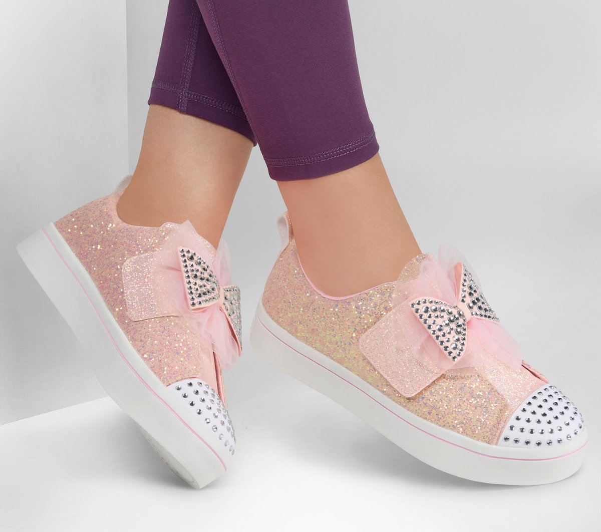 りー ピンクステッチ32 New Skechers SKech Air Bizzy Bounce Girls Size 11 Athletic