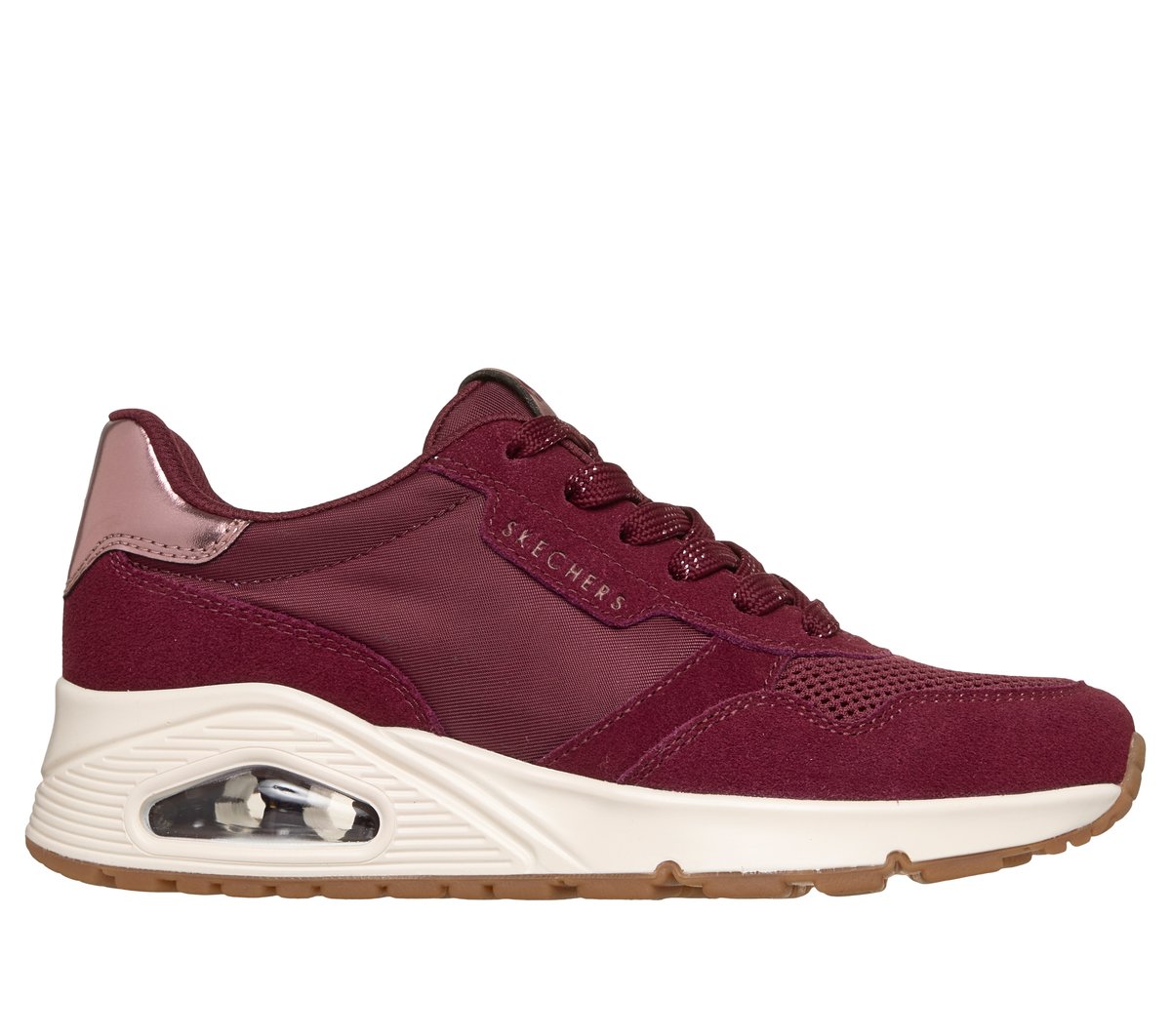 Skechers Dames UNO - Vintage Air CM Bordeauxrood, Maat 35, Medium