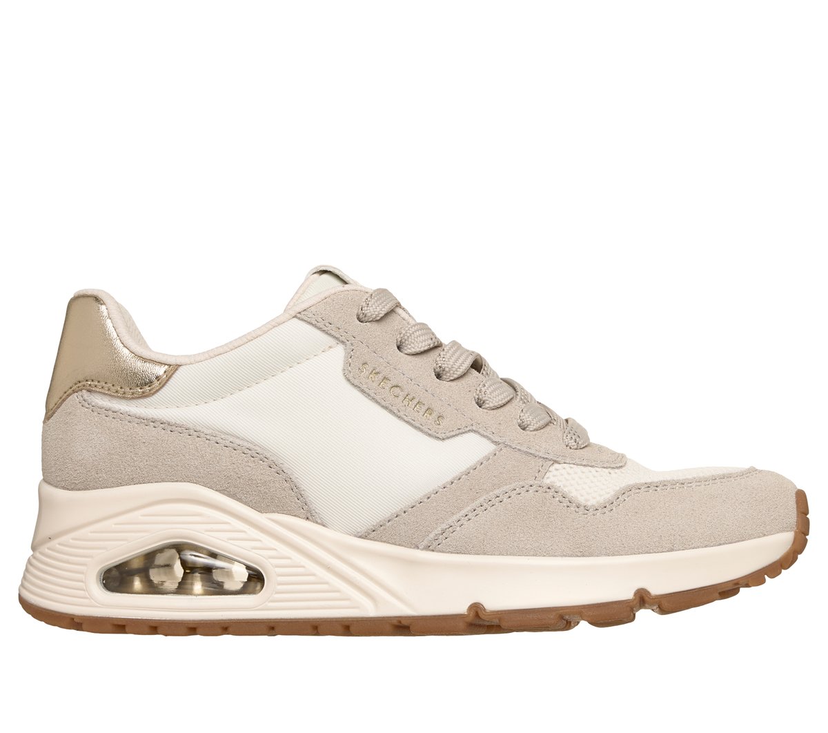 Skechers UNO -Vintage Air Chaussures Moyen Width en Noir/Or Rose, Pointure 41