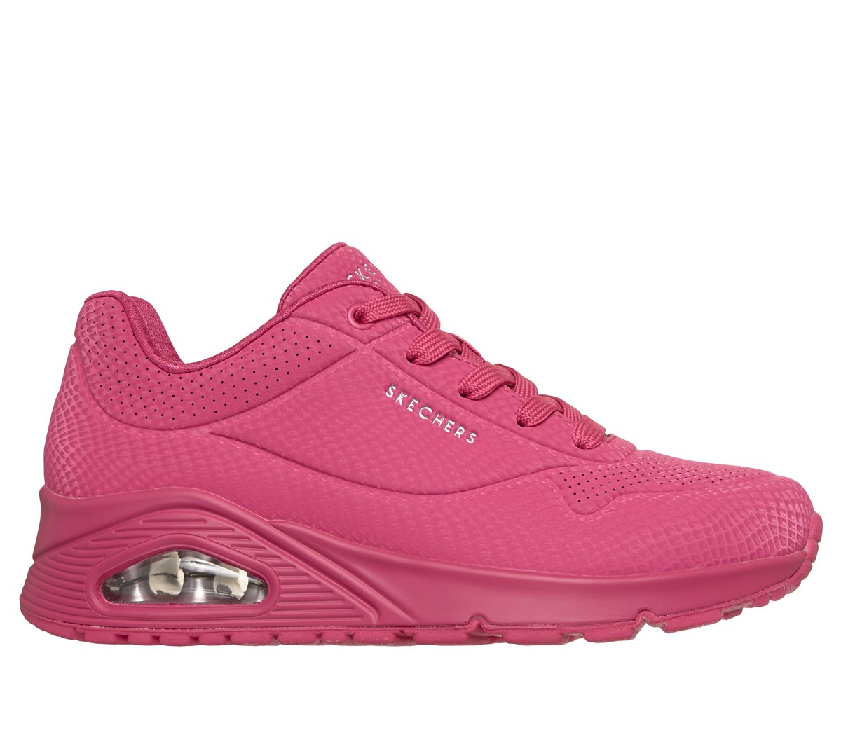 Skechers UNO - Shiny Scale Sneaker in Magenta, Größe 41