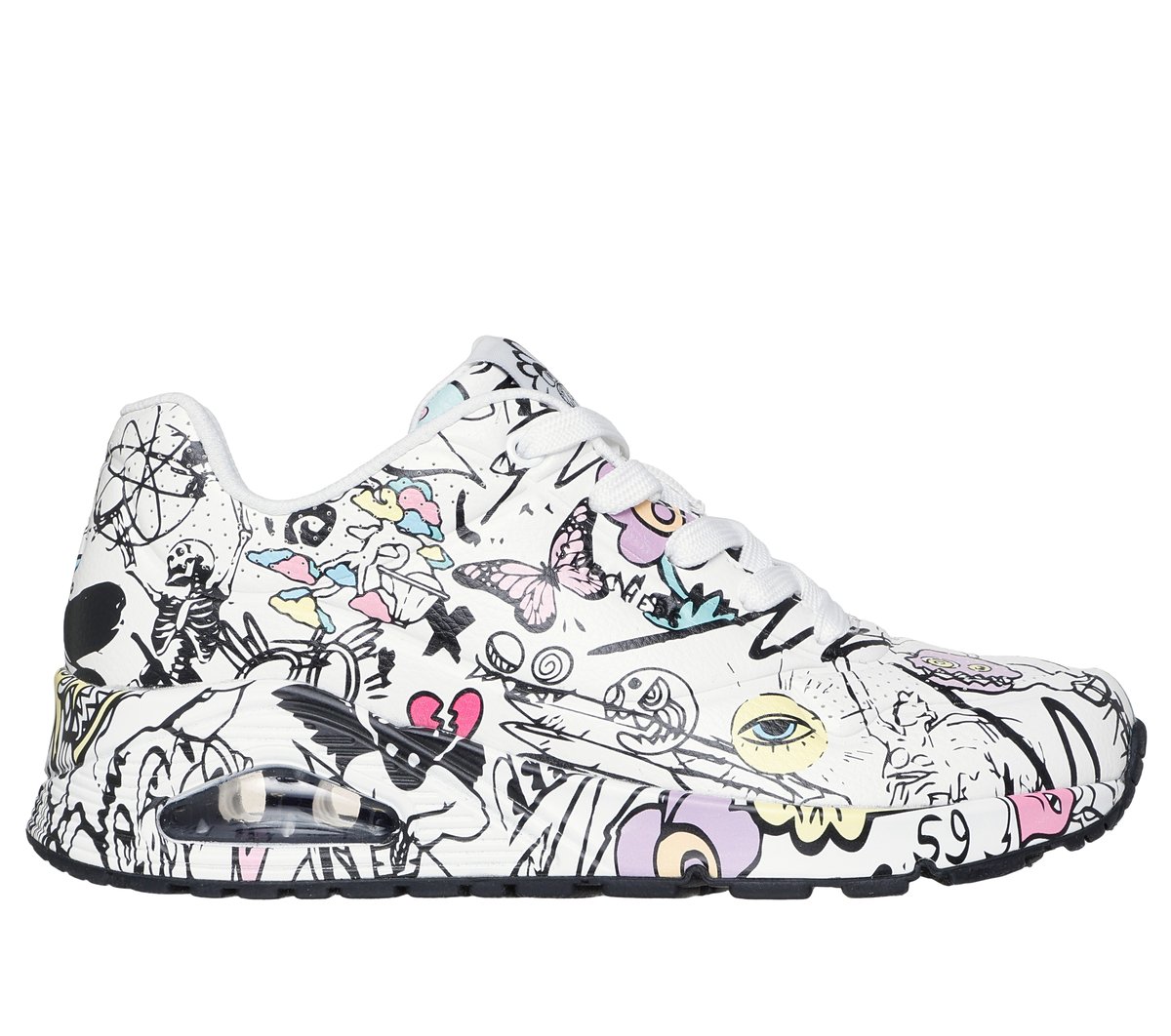 SKECHERS UNO VEXX 24.5 ホワイト （ブラック紐付き） SKECHERS UNO VEXX 24.5 ホワイト （ブラック紐付き）