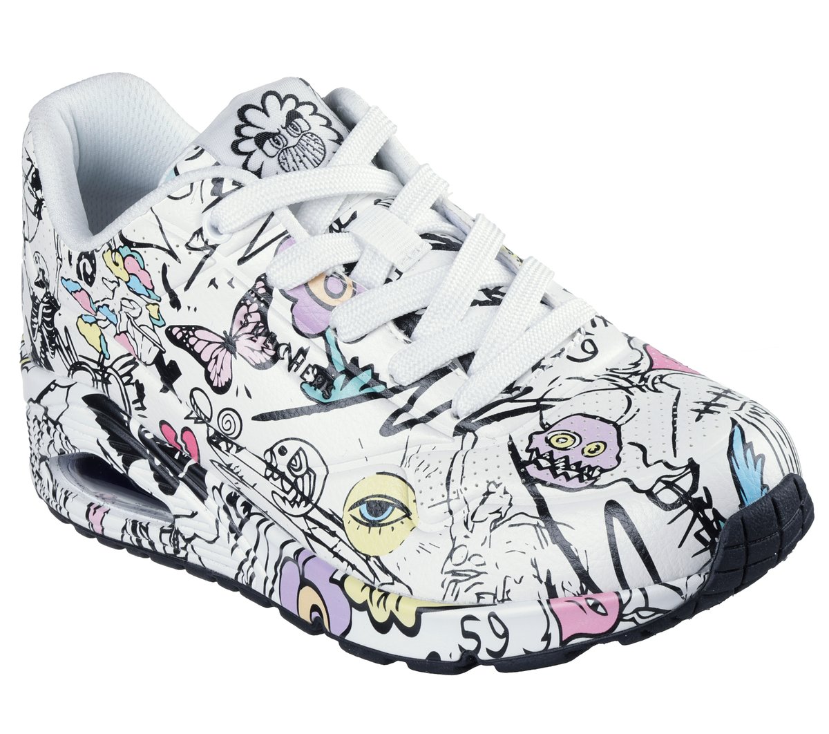 SKECHERS UNO VEXX 24.5 ホワイト （ブラック紐付き） SKECHERS UNO VEXX 24.5 ホワイト （ブラック紐付き）