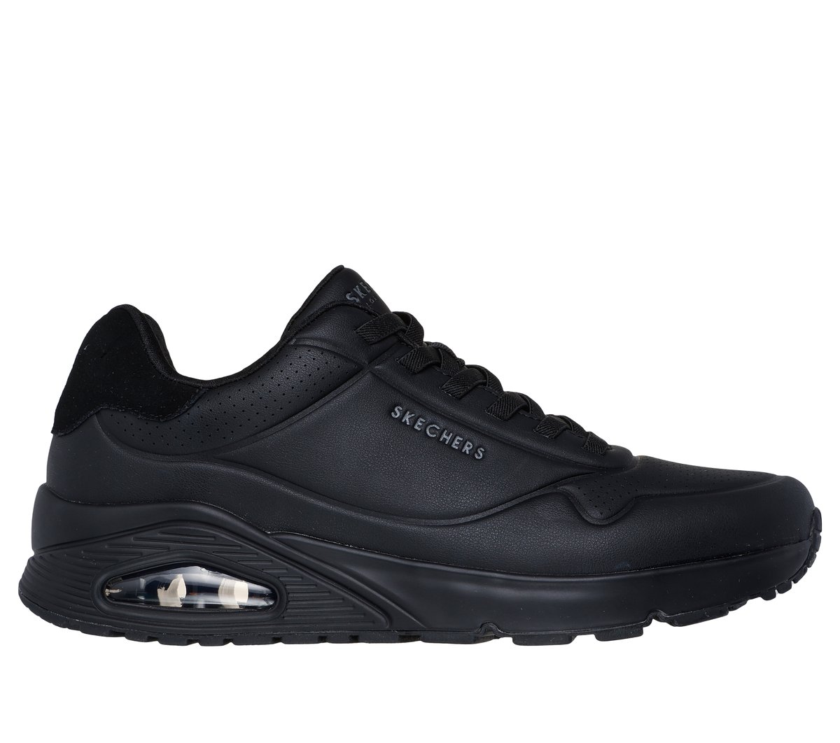 Skechers UNO - Tailored Air Chaussures Moyen Width en Noir, Pointure 50.5