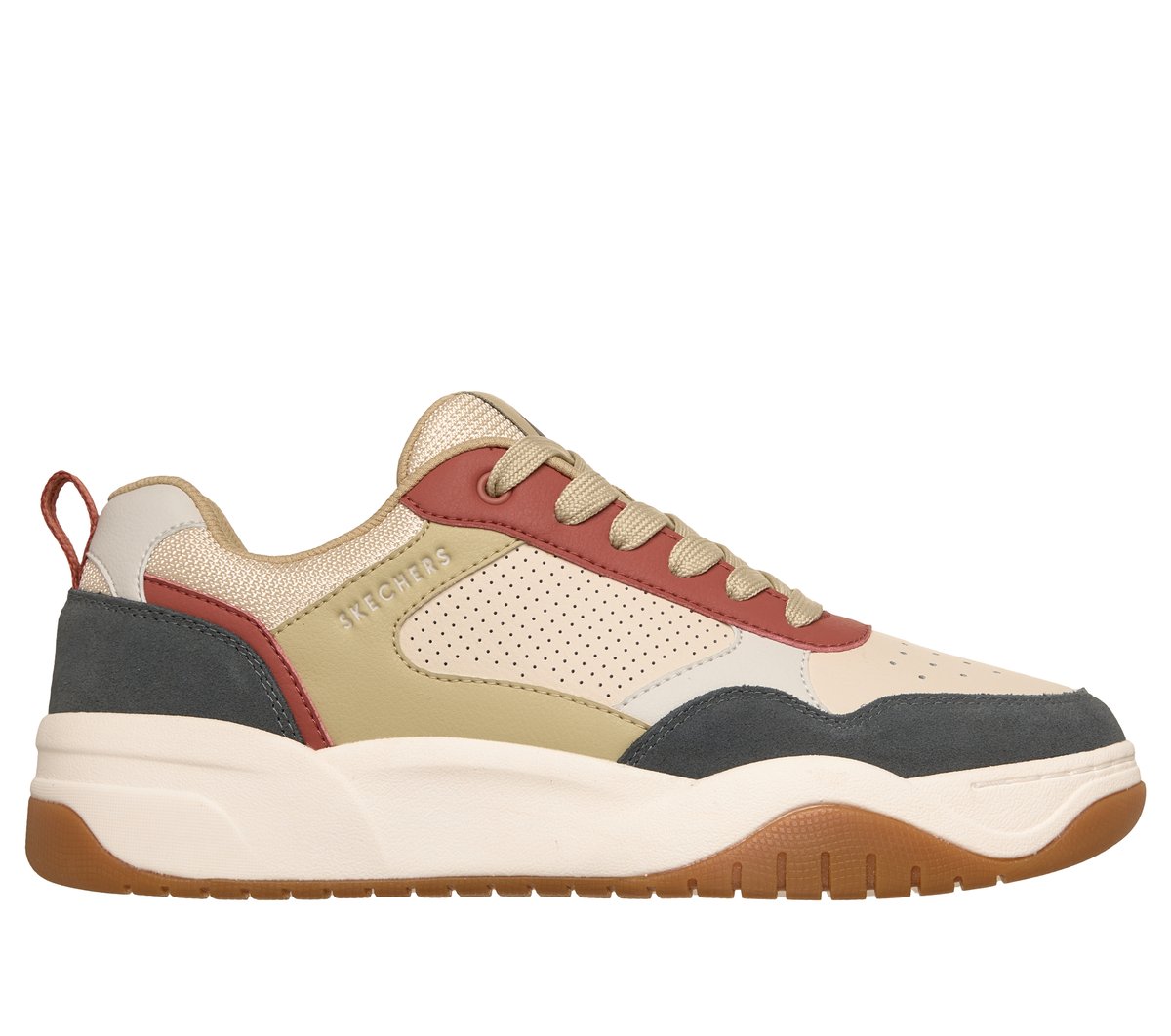 Skechers Odyssey - On the Way Sneaker in Weiss/Grün, Größe 49.5