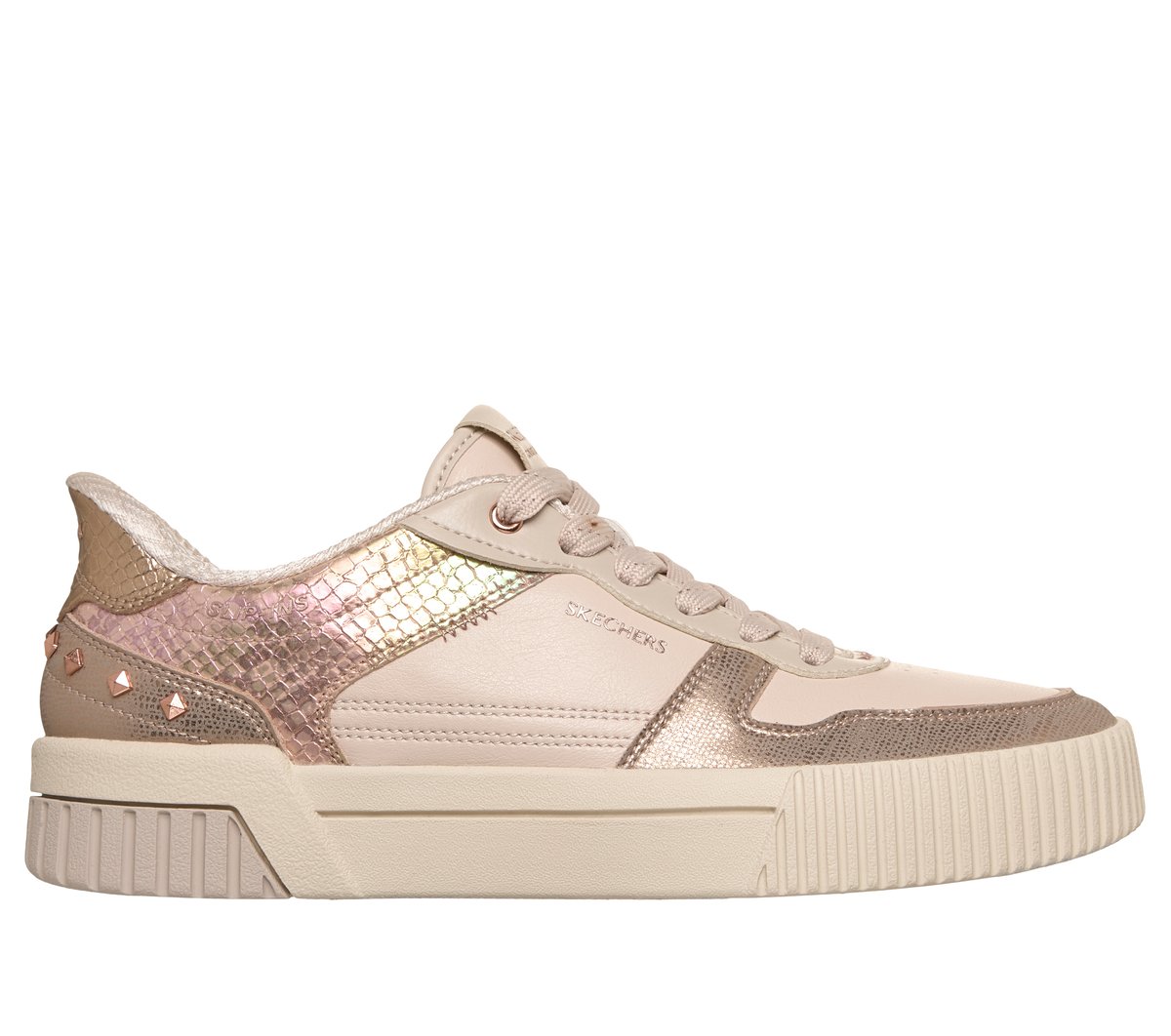 Skechers Dames Slip-ins: Jade - Studded Glow CM Gebroken Wit, Maat 35, Medium