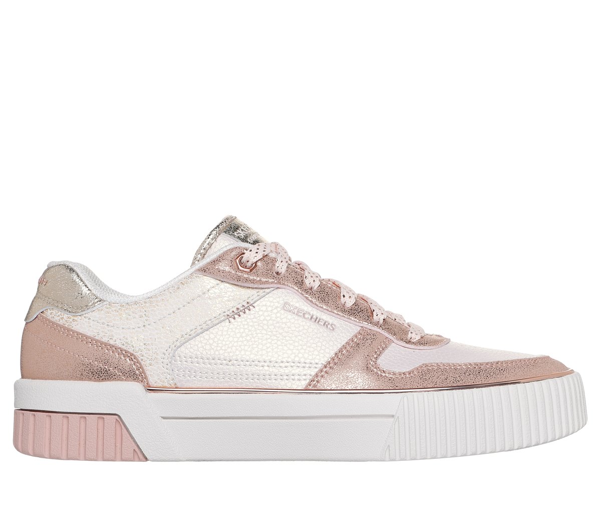 Skechers Dames Jade - Luminous Spark CM Roosgoud, Maat 35, Mag in de wasmachine, Medium