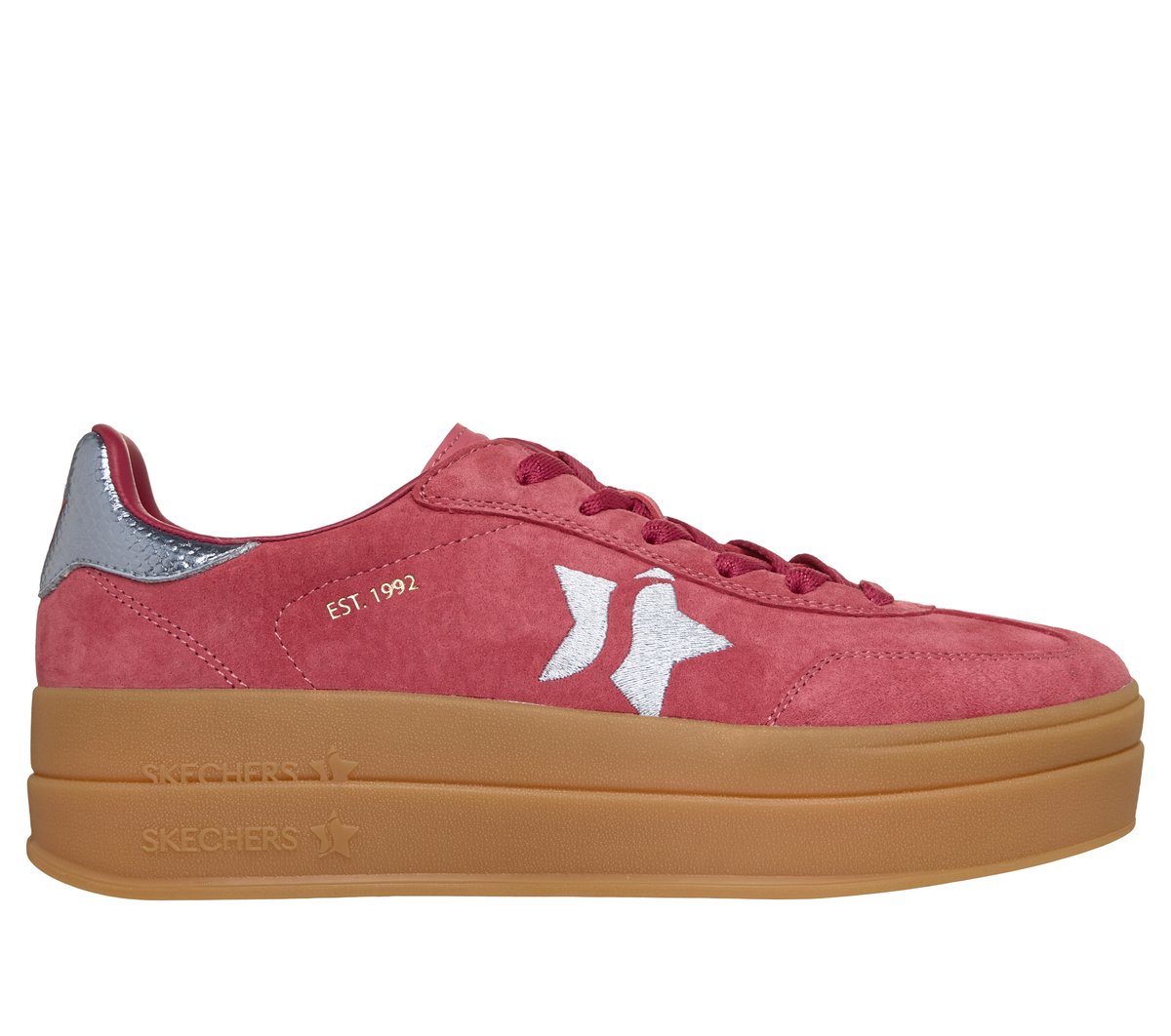 Skechers Dames Academy HI - Elevated Essence CM Rood/Blauw, Maat 35, Medium