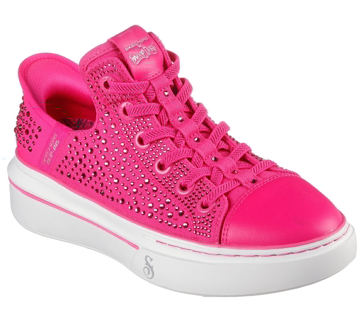 美品✨SKECHERS スケッチャーズ スリップインズ サンダル ラインストーン SKECHERS サンダル レディース 靴 黒 ブラック 白 ホワイト 軽量 軽い