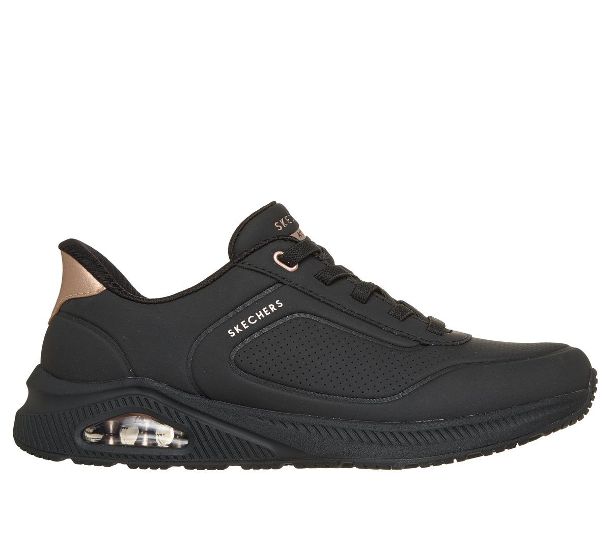 Skechers Dames Slip-ins Relaxed Fit: Arch Fit UNO - Relaxing On Air CM Olijf, Maat 35, Medium