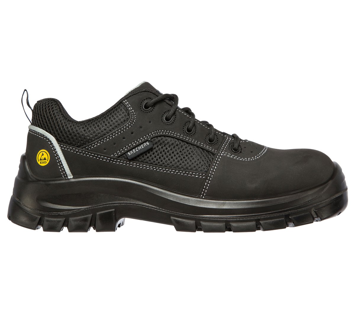 Skechers Heren Work: Trophus ST CM Zwart, Maat 39.5, Medium