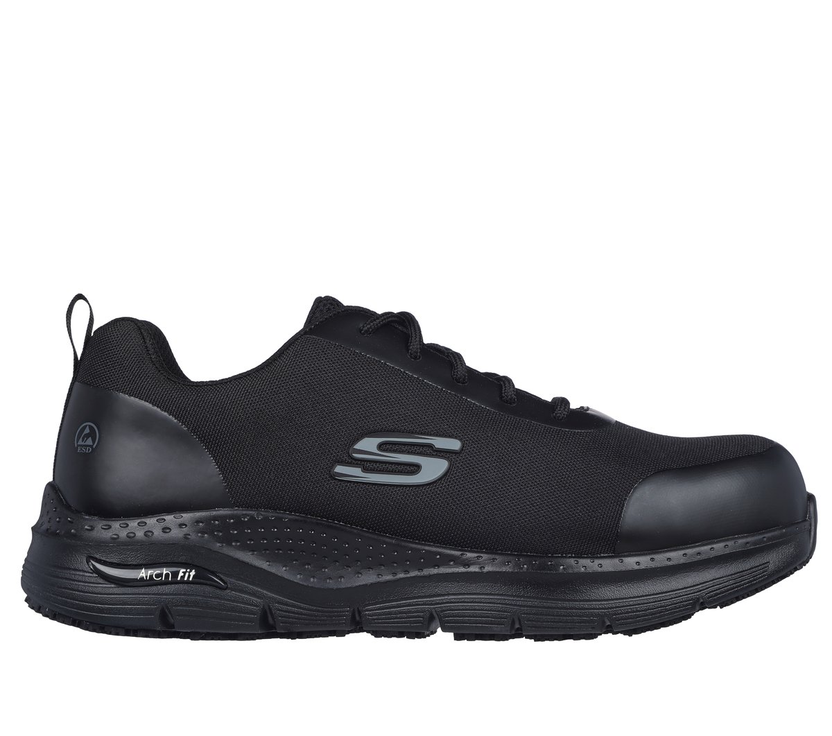 Skechers mężczyźni Work: Arch Fit SR - Ringstap w Czarny, Rozmiar 44 Sneakersy