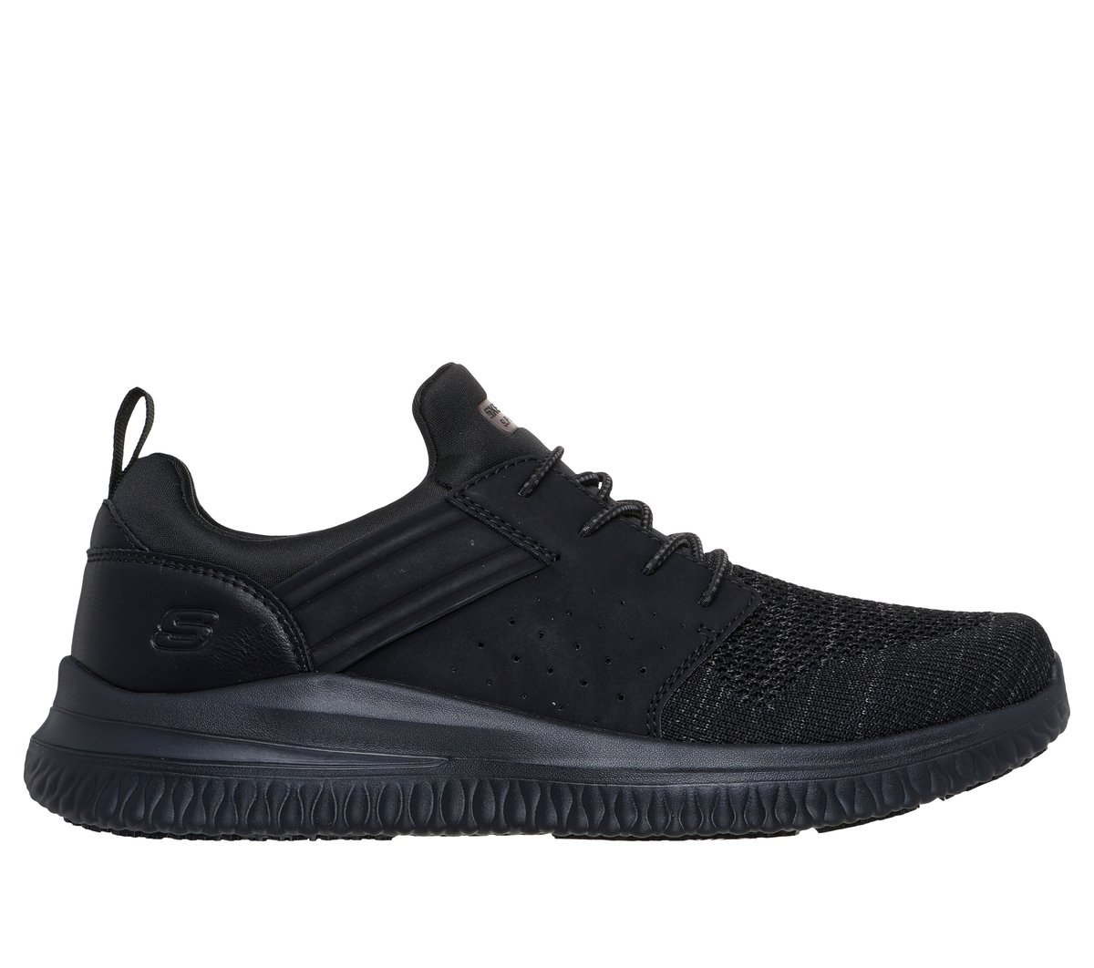 Skechers Heren Work Slip-Resistant: Delson 3.0 - Oteron CM Zwart, Maat 39.5, Medium