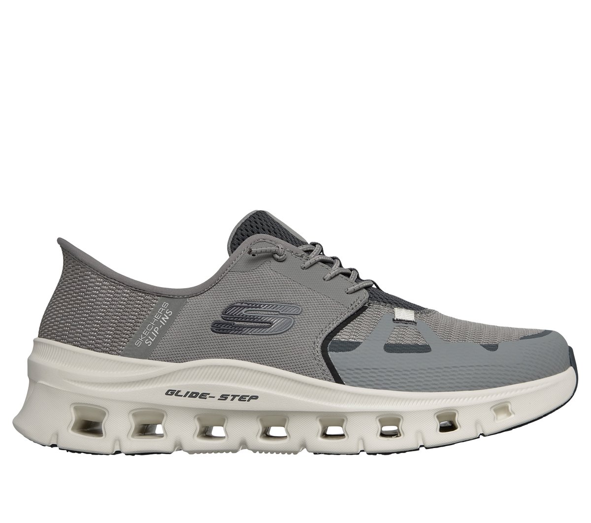 Skechers Slip-ins Work Slip-Resistant: Glide-Step Pro Chaussures Moyen Width en Gris/Gris Anthracite, Pointure 48.5, Vegan