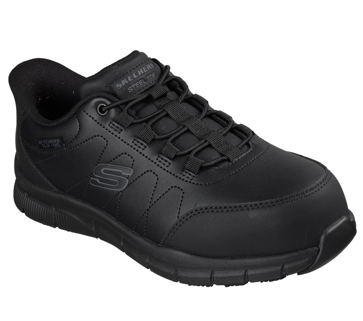 送料無料】SKECHERS プロテクティブスニーカー NAMPA 200454-JNVY-28.0