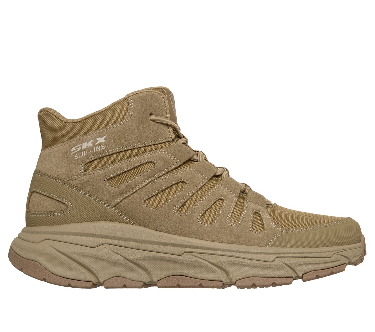 エルゴラ Skechers Slip-ins Work Slip-Resistant: D'Lux Journey - CAMEL