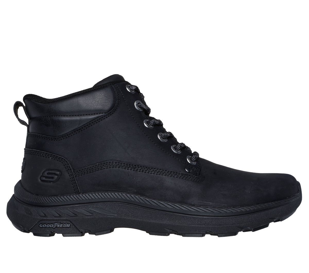 ne_1222 Skechers Slip-ins Relaxed Fit: Pollard - Waylon - BLACK