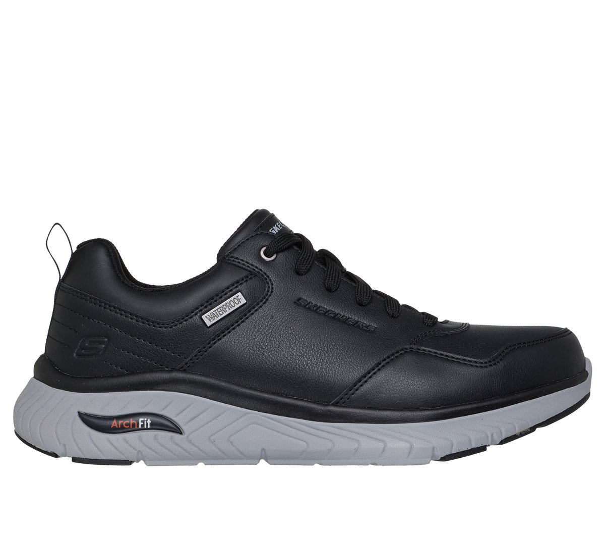 Skechers Heren Waterproof Relaxed Fit: Arch Fit Crosser - Ronaldo CM Zwart, Maat 39.5, Medium
