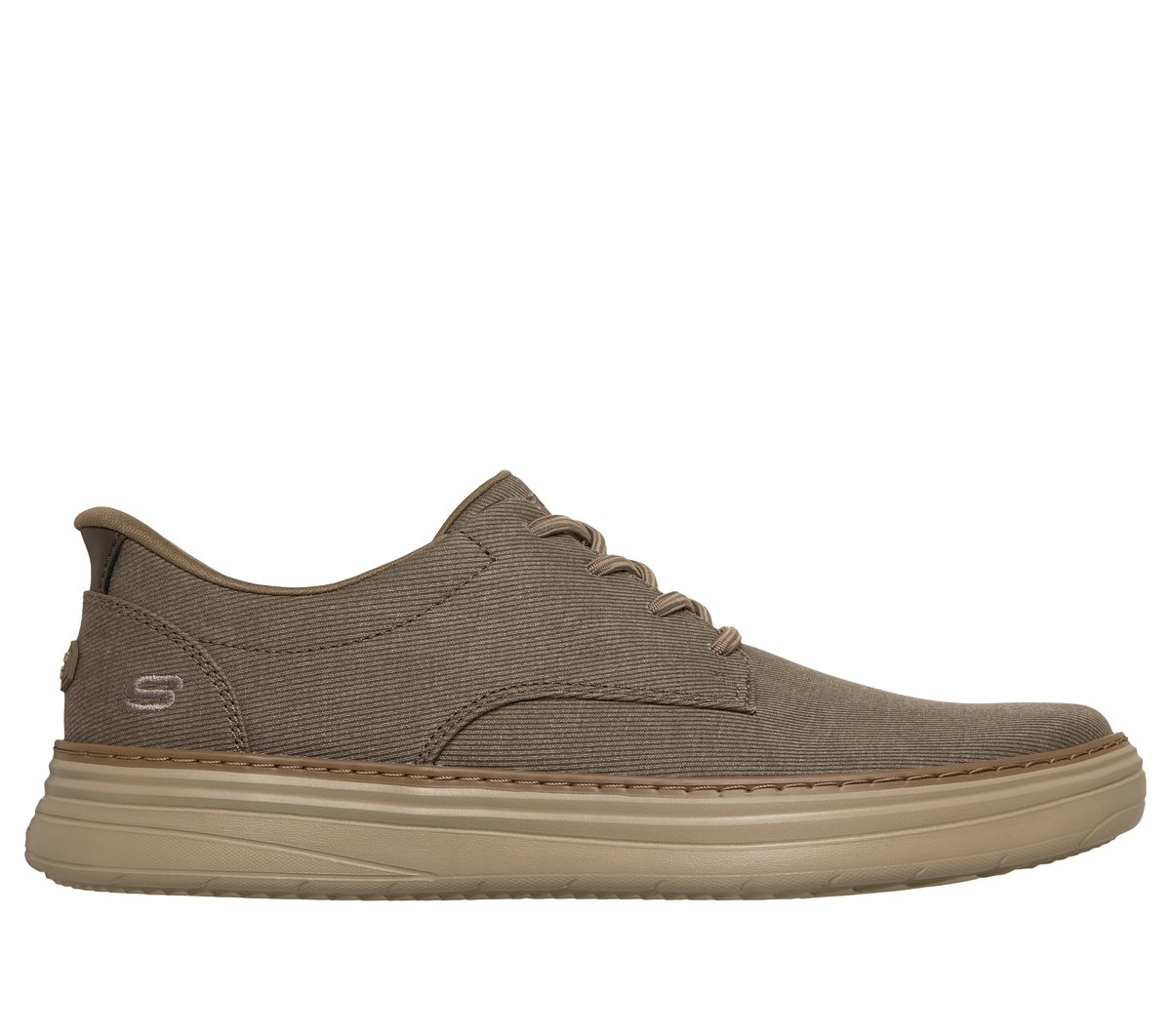 Skechers Heren Slip-ins: Hyland - Justino CM Donker Taupe, Maat 39.5, Vegan, Medium